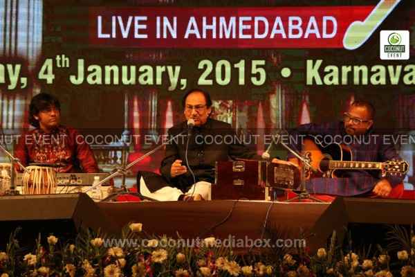 Pakistani ghazal singer Ghulam Ali Khan fantastic musical event live organized in Ahmedabad on January 2015. Event managed by Coconut Media Box